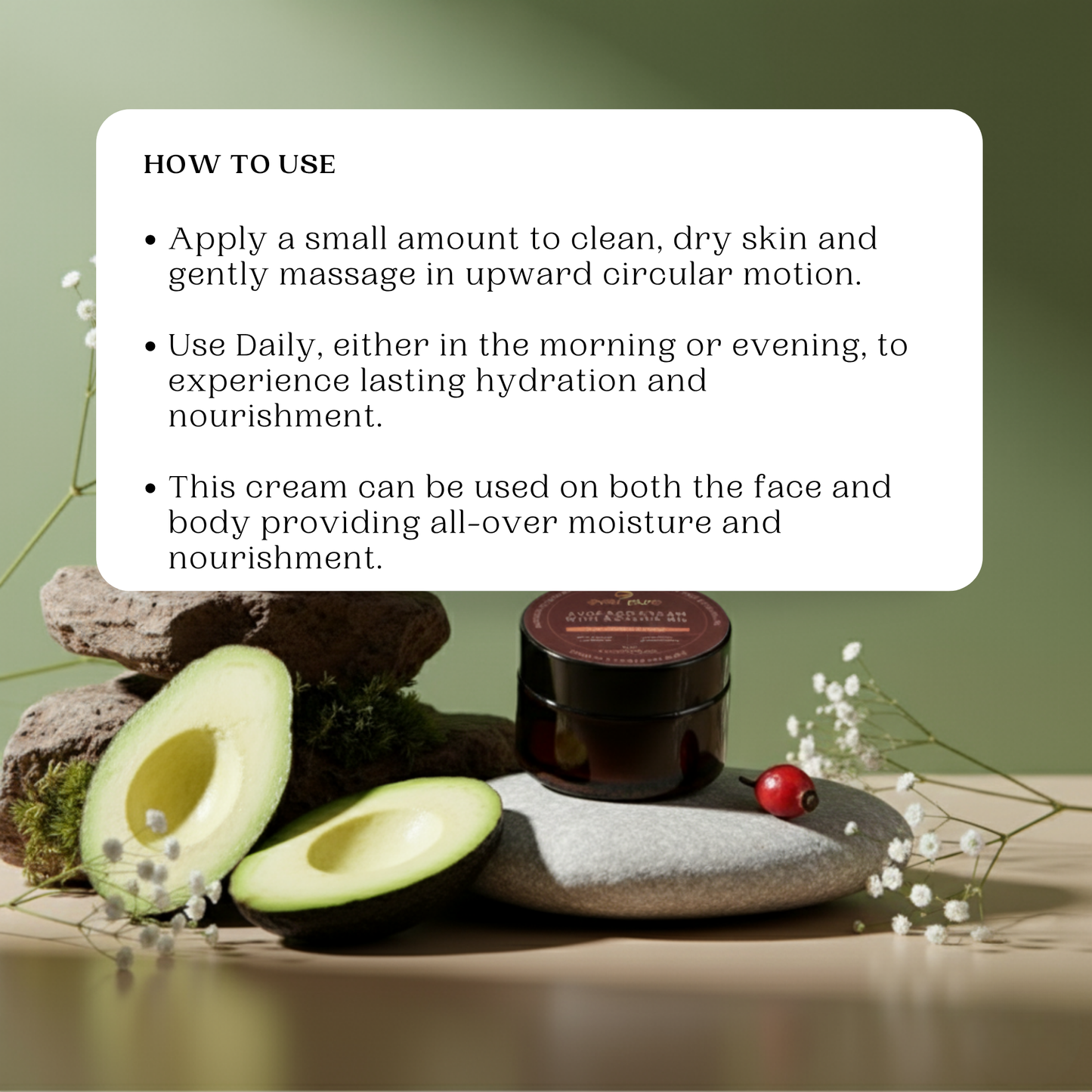 Avocado Cream with Rosehip Oil