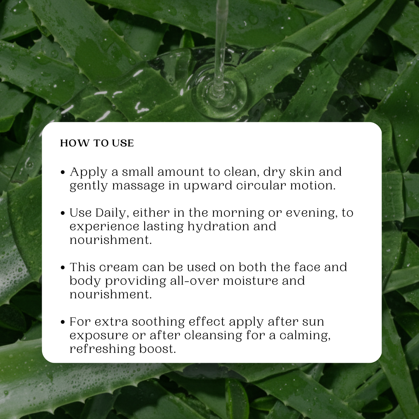 Aloe-Gel Based Cream